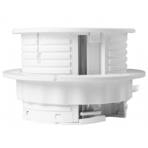 Врізний круглий подовжувач GTV Rondo, 1xSchuko + USB A+C + HDMI + RJ45, білий, кабель 1,5 м - AE-GMRON1S3URH-10