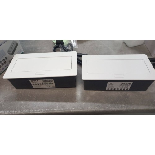 Прямокутний подовжувач 3x schuko білий Elektrima Kwadro Rejs - TR19.0003.08.013