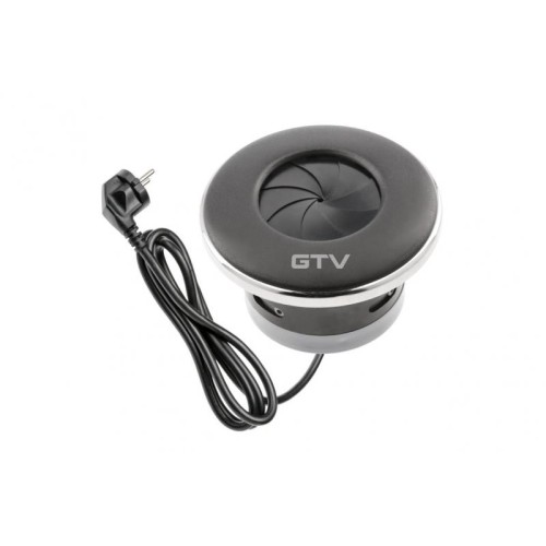 Удлинитель SHUTTER круглый врезной, 1xSCHUKO, кабель с вилкой 1,5м, чёрный - AE-GM1SSHU-20