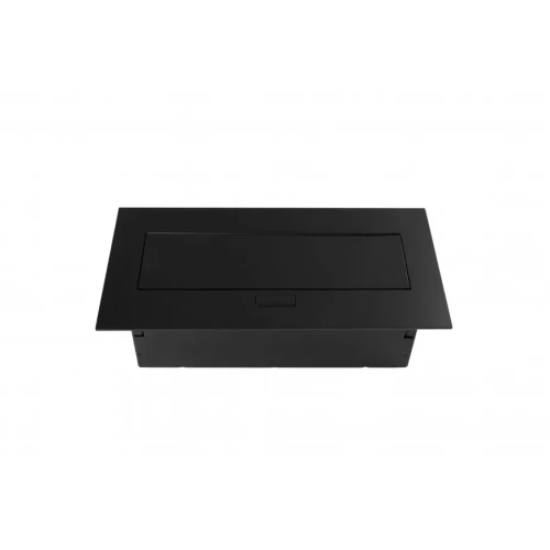 Вбудований блок розеток GTV (2xSCHUKO + USB A+C), чорний, без кабелю - AE-PBU02GS-20N