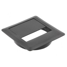 Заглушка квадратная под провода FI-80 черная