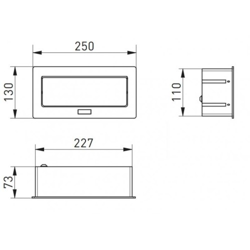 Подовжувач GTV Soft врізний на 2 розетки Schuko з USB A+C 3,1 A, кабель 1,5 м, білий - 7307