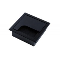 Пропуск для кабеля Rejs DOCKER черный 80x80 мм, алюминий