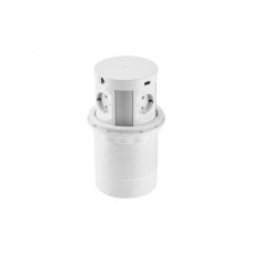 Удлинитель GTV COMFORT PLUS 120мм 4 розетки SCHUKO 2xUSB 2,4A 2xRJ45 WC 5W провод 1,5м Белый