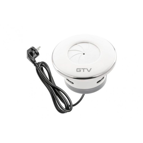 Подовжувач SHUTTER круглий врізний, 1xSCHUKO, кабель з вилкою 1,5м, білий - AE-GM1SSHU-10