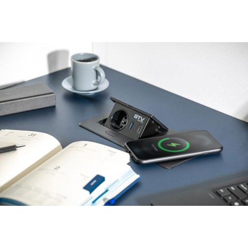 Подовжувач GTV AVARO PLUS 1 розетка SCHUKO USB A+C WC 5W провід 1,5м Білий