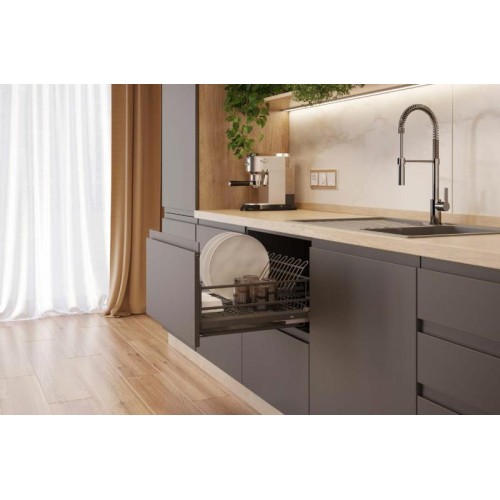 Сушка для посуду GTV MOVIX висувна однорівнева антрацит 900мм - OC-SZD900-60