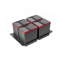 Сегрегатор AxiSpace 800мм, 4 ємності, (4х15л) графіт