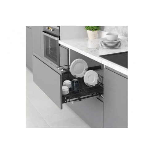 Сушка для посуды Starax выдвижная антрацит L-600мм - 11904