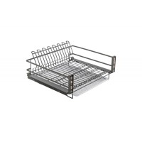 Сушка для посуды GTV MOVIX выдвижная одноуровневая антрацит 600мм