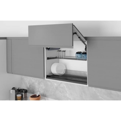 Сушка для посуду Starax з рамою, антрацит L-900мм - 14147