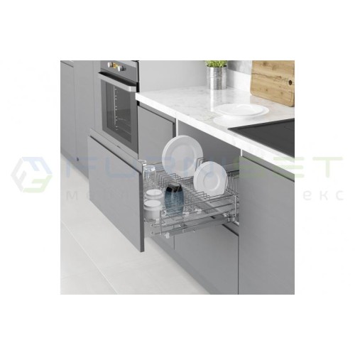 Висувна сушка для посуду Starax хром L-600мм - 10379