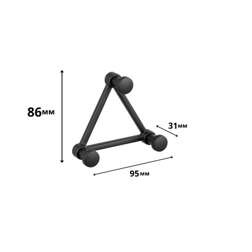 Гачок меблевий GIFF 15/200 чорний мат. - 14029