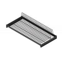 Одноуровневая сушка для посуды Rejs с рамой, черный мат, L-900 мм