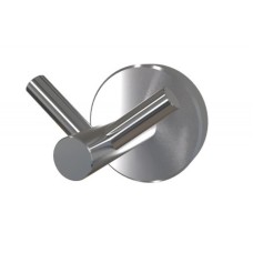 Мебельный двойной крючок HK-2 SS, инокс, нержавеющая сталь, 40 мм