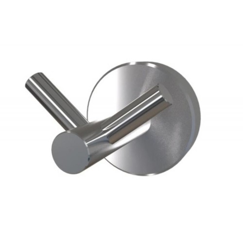 Мебельный двойной крючок HK-2 SS, инокс, нержавеющая сталь, 40 мм - 14646