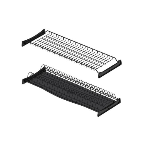 Сушка для посуду Starax S-5163-А, з піддоном, антрацит, 600 мм - S-5163-А