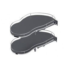 Магічний кут REJS CORNER Optima 900/500 хром/графіт ЛІВИЙ Maxima SILVA