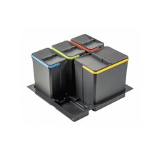 Сегрегатор Axispace 600 мм, 4 емкости (1X 15 л + 3X 7 л), графит