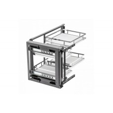 GTV CORNER MovixPro - універсальний, з доводчиком (плоский прут) хром/білий, 900 мм