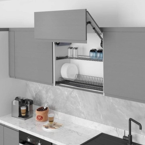 Сушіння для посуду Starax антрацит L-800 мм з рамою - 11407