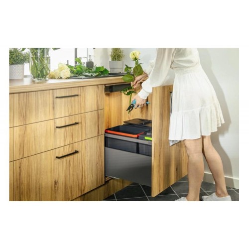 Сегрегатор Axispace 600 мм, 4 емкости (1X 15 л + 3X 7 л), графит - PB-AS-600-1X15L-3X7L