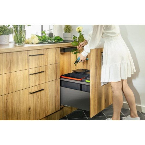 Контейнер для сміття AxiSpase РВ-AS-600-2X15L ящики 600мм, 2х15л - PB-AS-600-2X15L