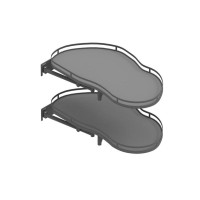 Угловое карго REJS Optima ERGO 800/450, графит/графит, левое с доводчиком