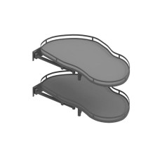 Кутове карго REJS Optima ERGO 800/450, графіт/графіт, ліве з доводчиком