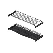 Сушіння для посуду Starax, антрацит, L-600 мм з піддоном