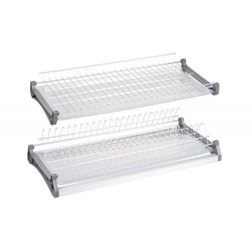 Сушка для посуду Giff Т4 600 мм, нержавіюча сталь з алюмінієвою рамою - 15865