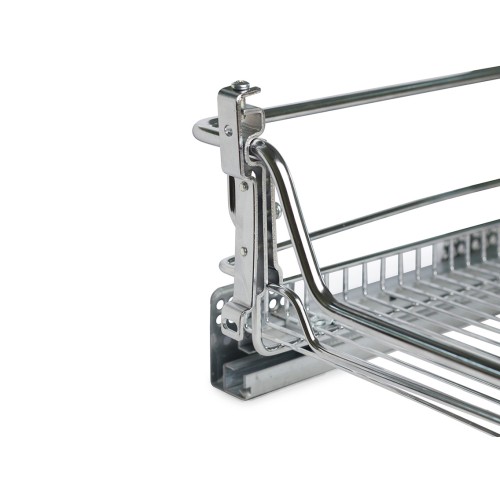 Кріплення фасаду до висувного кошика регульоване хром - 8996