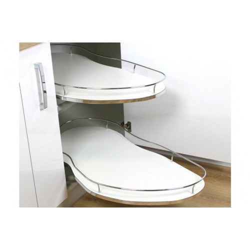 Магический угол REJS CORNER Optima 900/500 хром/графит ЛЕВЫЙ Maxima SILVA - WE28.2607.43.781