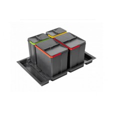 Сегрегатор AxiSpace 800мм, 4 емкости, (2X 15л + 2X 7л) графит