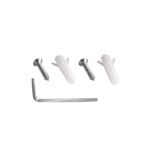 Мебельный двойной крючок HK-2 SS, инокс, нержавеющая сталь, 40 мм - 14646