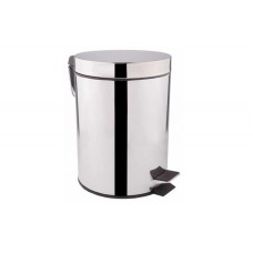 Мусорное ведро QT Liberty хром 5L с крышкой и педалью (нерж.)