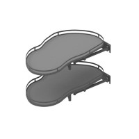 Кут магічний Rejs Optima ERGO 900/450 правий, графіт/графіт, з доводчиком Soft Close