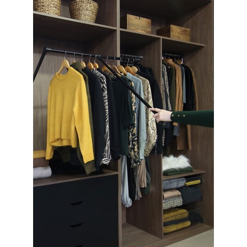 Пантограф для шафи Rejs чорний/хром 600-830мм - WA01.1926.08.052