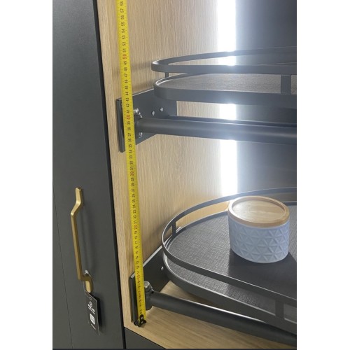 Угол магический Rejs Optima ERGO 1000/450 правый, графит/графит, с доводчиком Soft Close - 16268