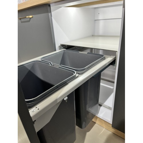 Мусорное ведро SEGREGO KB = 450 H = 425 NL-480 металл серое - WE28.4035.01.549