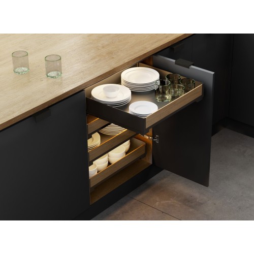 Внутрішній ящик з декором MAXIMA PURO Чорний матовий KB=800 H=80 L-480 - WE35.0003.01.A18