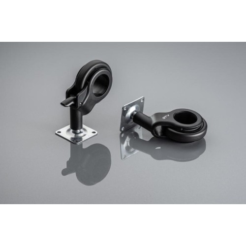 Ролик GTV STRADA Чёрный с площадкой з стопором D-60мм H-92,5мм - KM-STRADA-60MM-ZH-20