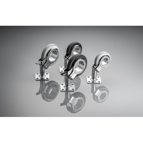 Ролик GTV GIRA Сірий/хром із майданчиком d-60 мм - KM-GIRA-60MM-BH-19