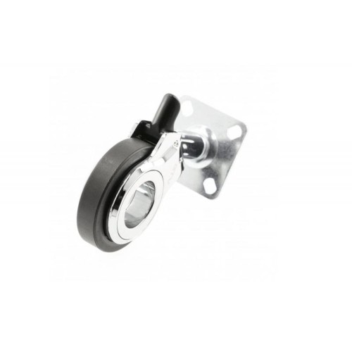 Ролик GTV GIRA Чорний/хром з майданчиком D-75мм H-107мм - KM-GIRA-75MM-BH-20