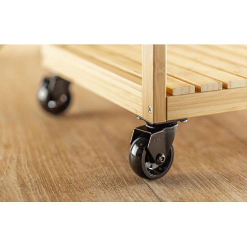 Ролик GTV CALIBRO черный/хром с площадкой c стопором d-50, Н-64 мм - KM-CALIBRO-50MM-ZH-20