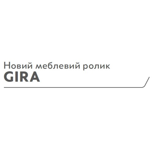 Ролик GTV GIRA Сірий/хром із майданчиком зі стопором D-60мм H-94,5мм - KM-GIRA-60MM-ZH-19