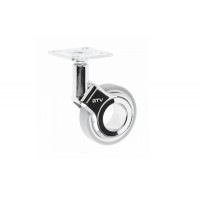 Ролик GTV GIRA Сірий/хром із майданчиком d-60 мм