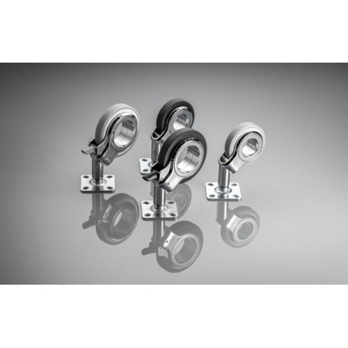 Ролик GTV GIRA Сірий/хром із майданчиком зі стопором D-75мм H-107мм - KM-GIRA-75MM-ZH-19