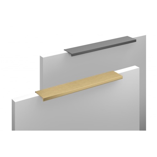 Ручка меблева торцева HEXI золото браш L=320мм - UA-HEXI-320-18