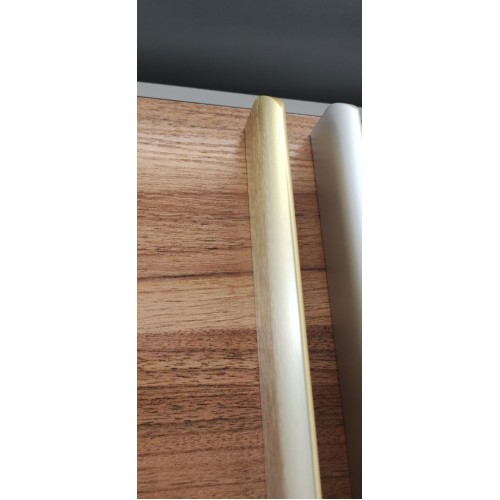 Ручка меблева торцева GTV HEXA світле золото C=1200 mm-UA-HEXA-1200-22